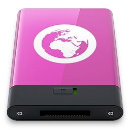 Pink Server W Icon 256x256 png